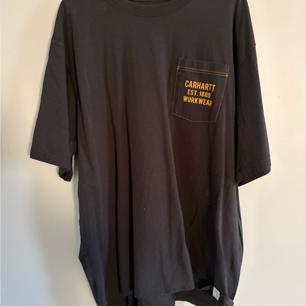 Carhartt Black Short Sleeve Tee with Pocket
